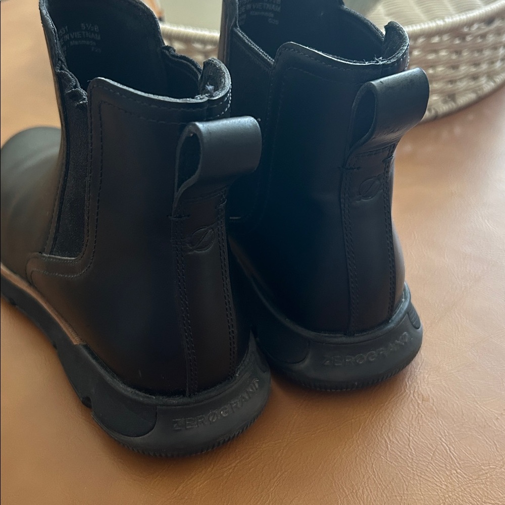 Cole Haan ZeroGrand Black Leather Chelsea Boots Size 5.5 - Picture 4 of 12